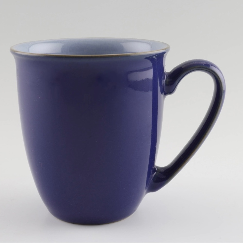 Denby Everyday Coffee Beaker Mugs Blueberry new condition Set of 2 Made in UK 🫐